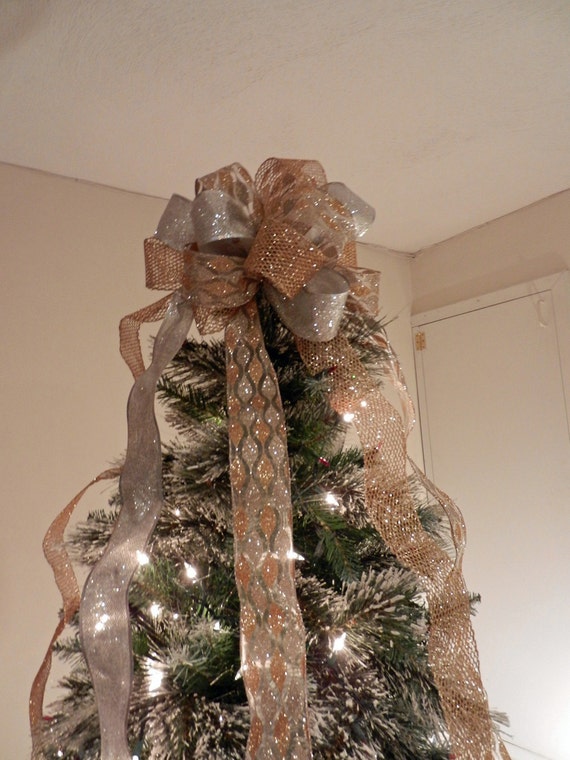 Brown Christmas Tree Bows That Look Hmsmva Mynewyearpro Site