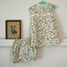 LAST CALL... sale // vintage girls dress set - WATERMELON novelty print dress & bloomer / 2-3t (low domestic shipping)