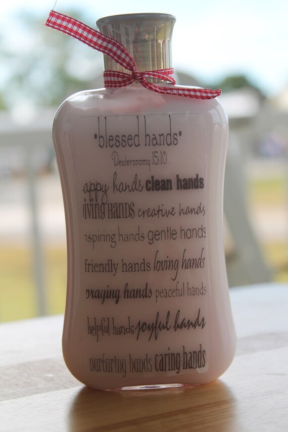 Items similar to Blessed Hands Hand Lotion Teacher Gift Unique