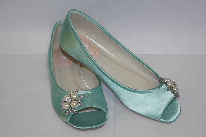 Flat Peep Toe Shoes Wedding Flats Choose From Over 100