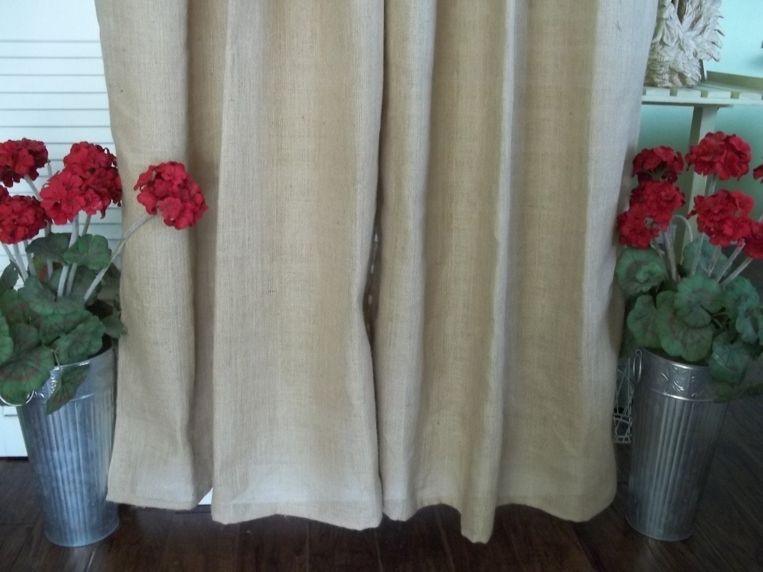 Burlap Curtain Panel by SimplyFrenchMarket on Etsy