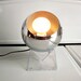 Chrome Eyeball Orb Lamp on Acrylic Base