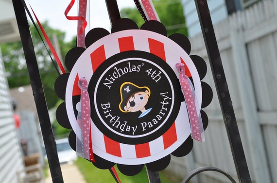 Pirate Party Door Sign - Boys Pirate Birthday Party Decorations - Pirate Party Theme - Boys Birthday Decorations Il_570xn