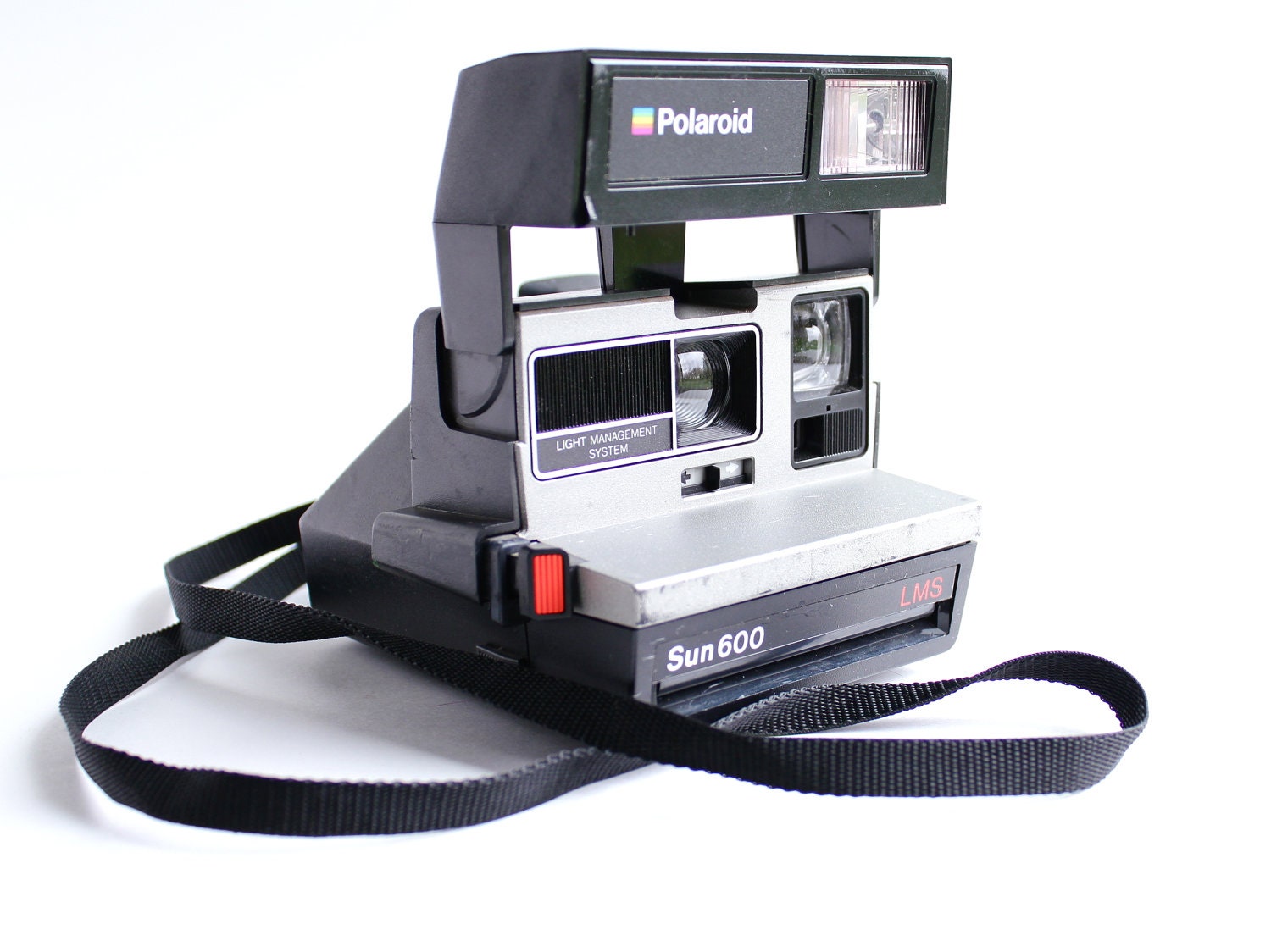 Vintage Polaroid Camera Black And Silver 1980s By Maejeanvintage