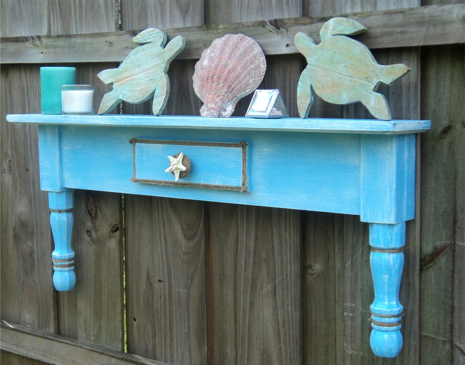 Beach-y Cottage Style Display Shelf Coastal by TheSavvyShopper1