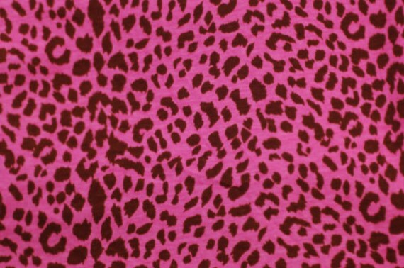 Anita G Pink Cheetah Animal Print Cotton Knit Fabric