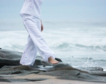 Linen pants, Summer pants, Resort wear, Wide leg pants, Women Linen Clothing, yoga pants women, Hand made