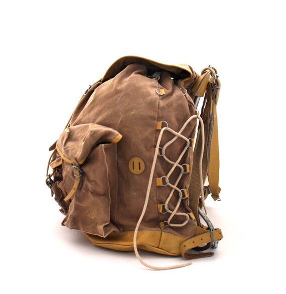 Vintage 1950's French Camping BACKPACK