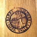 Lazy Susan Wine Barrel Head - From Graveyard Winery, CA Barrel from Napa Valley