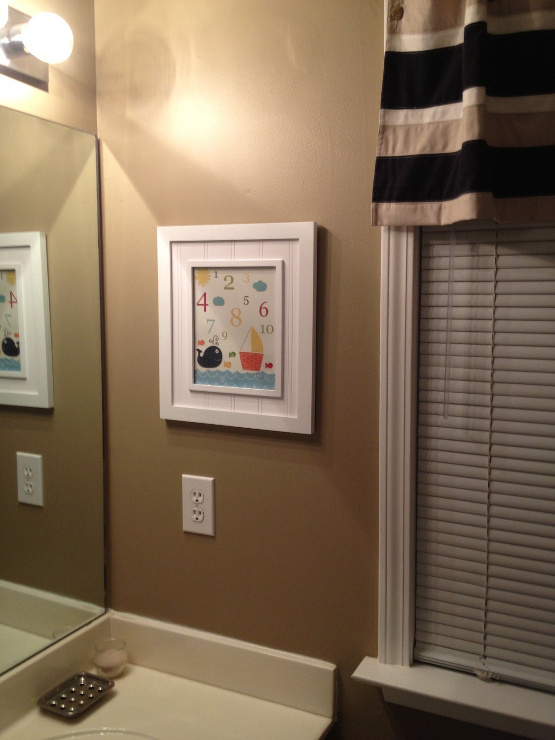 Bathroom print for kids Nursery wall art Baby by DesignByMaya