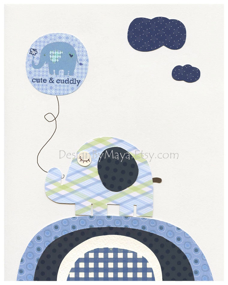 Baby boy Nursery wall Decor Children Art print Harper baby