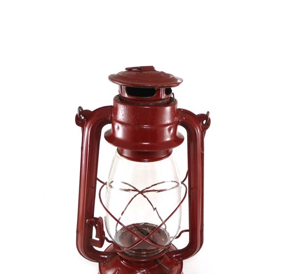 American Camper red railroad lantern