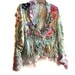 Reserved for Rosy Last payment Unique Lace Jacket Hippi SERGEANT PEPPER Boho Tribal Ethno Forest Gipsy Wilde Country Green Aqua Mint Pink