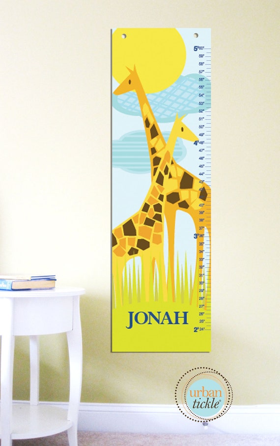Giraffe Growth Chart Giraffe 13 X42 Inches