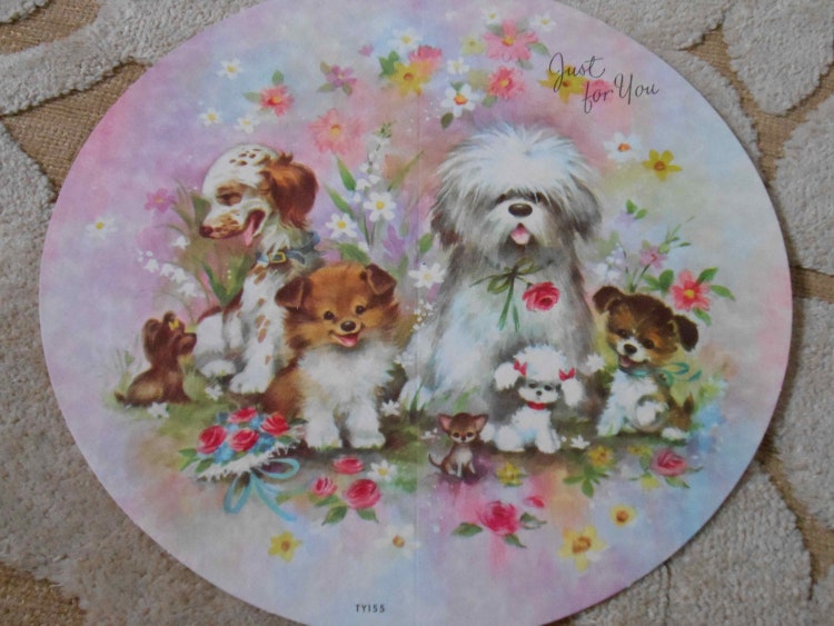 48 Round Greeting Cards 2 original boxes by vintagefrombutterfly