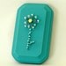 Metal Flower Nail Art on Wood Plaque
