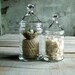 2 Vintage Apothecary Jars - Set 2