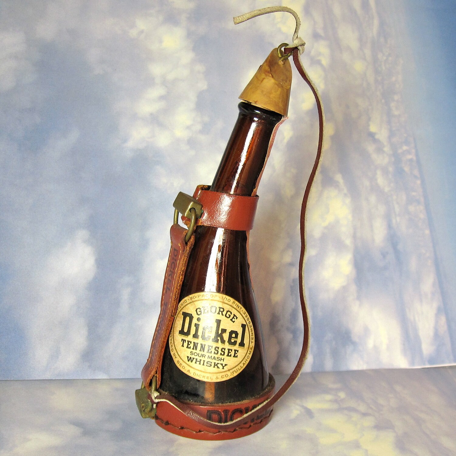 Tennessee Whiskey Bottle Dickel Leather Flask