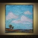 Landscape Tuscan Field Painting original acrylic on panel