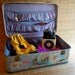 MAPS one of a kind SUITCASE upcycled vintage luggage