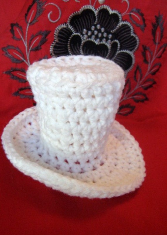 Instant Download Mini Top Hat Easy Crochet Pattern