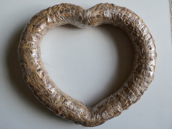 Large 17 Straw Heart Wreath Form