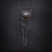 reserved - raw labradorite rio grande silver crochet necklace