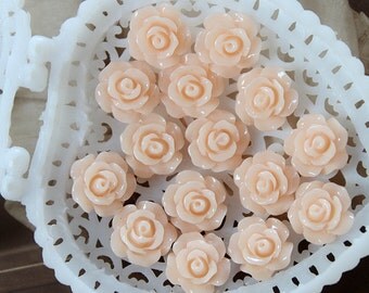10pcs Wholesale Beautiful Colorful Flower Resin Cabochon - 10mm -(CAB-AX-54)