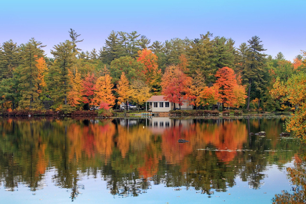 Maine Fall Foliage Reflections
