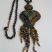 Fire & Ice Bead Embroidery Necklace