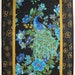 Peacock Quilted Wall Art in Timeless Treasure Plume Fabric Line