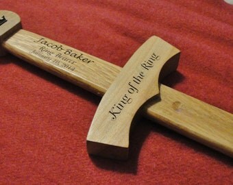 Ring Bearer Gift -Custom Wooden Sword - play sword - keepsake
