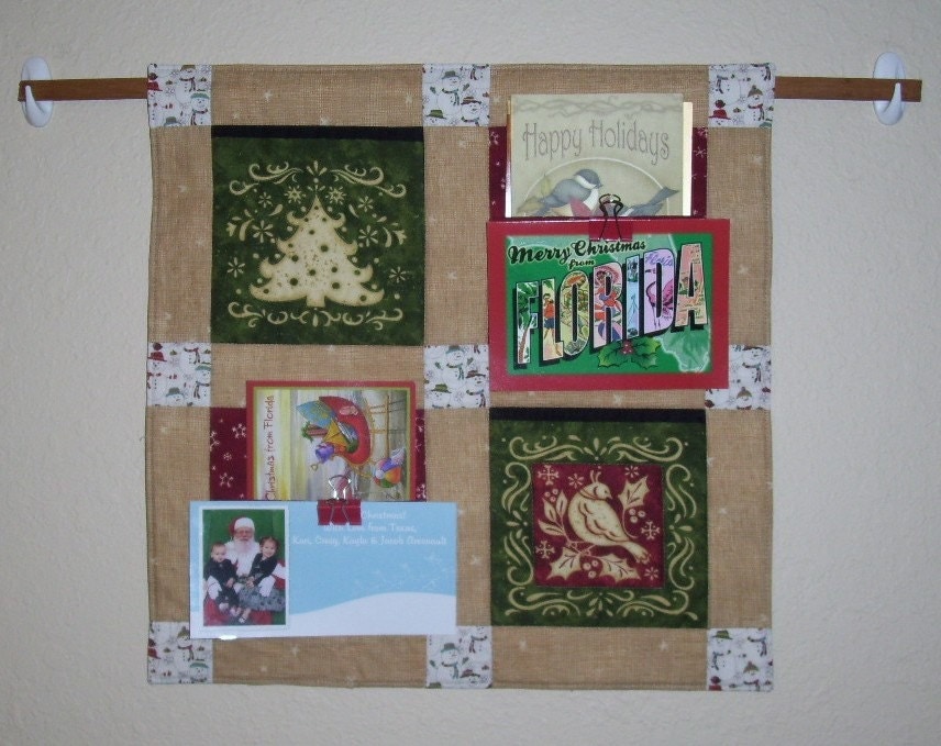 quilted christmas card holder wall hanging quilted christmas card holder wall hanging