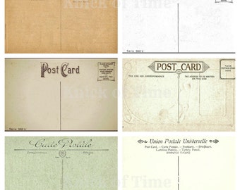 Antique POSTCARD Images - Digital Download for Papercrafts, Transfers, Pillows, Scrapbooks, and more.