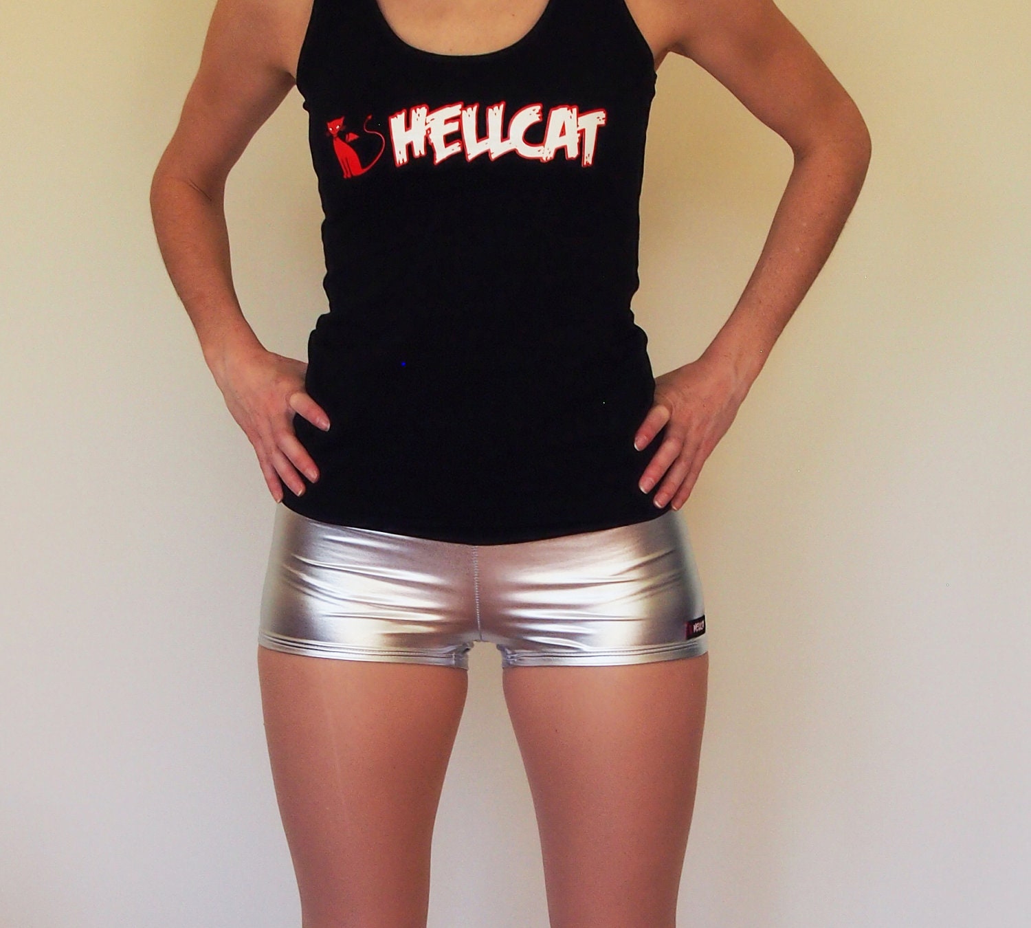 Shiny Lightning Bolt Roller Derby Shorts PreOrder