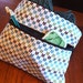 Knit Stitches Turquoise/Green/Brown Knitting Project Bag