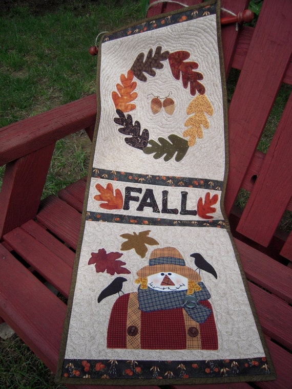 Quilted Wall Hanging Door Banner Quilt Primitive Door