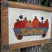 Quilted Wall Hanging, Quilt,Country Decor, Primitive Decor, Autumn, Fall Wall hanging, Primitive Pumpkin Wagon