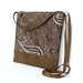 Cross Body Bag, Fabric Hip Bag, Pouch Purse - Mocha Frappe in Brown and Taupe
