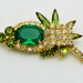 Vintage Juliana Brooch Emerald Green