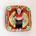 Day of the Dead altered art doll / Dia de los muertos / Rainbow / Bright vivid vibrant