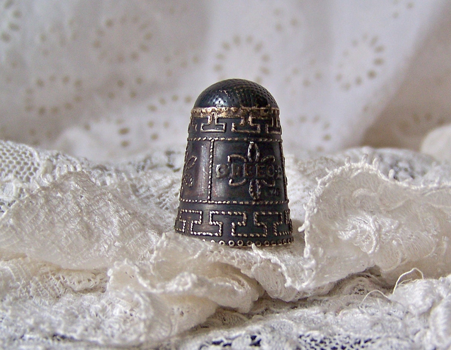 Vintage Sterling Silver Thimble Greece 925