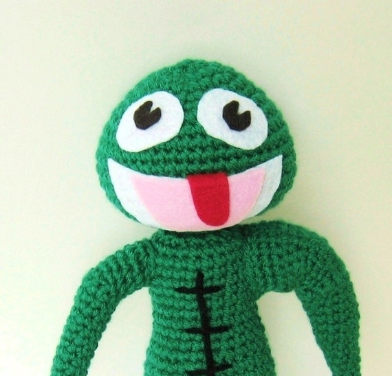 clyde frog plush toy