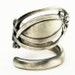 Vintage Victorian Pierced Sterling Silver Spoon Ring, Handmade in Your Size (2662)