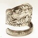 Little Red Riding Hood Sterling Silver Spoon Ring, Handcrafted in your size (3043)