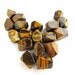 Large Tiger Eye Faceted Nugget Beads