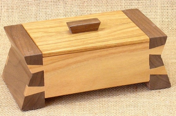 Canary Tails Unique Wooden Box Canarywood &amp; Walnut