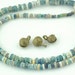 Djenne Beads from Mali, Africa. Roman Glass Beads, Beautiful Graduated Antique Strand. 4x2-10x4mm