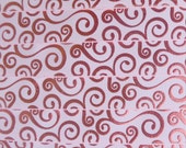 Elegant red foil swirls on pink 7/8" grosgrain ribbon Il_170x135