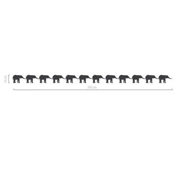 Elephant Wall Decal border Elephant Nursery Wall Art Baby